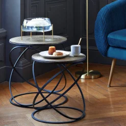 Mesa auxiliar cobre étnica 38.5cm