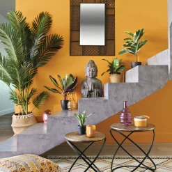 Mesa auxiliar cobre étnica 45cm