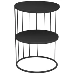 Mesa Auxiliar Kobu Negra 36x52Cm