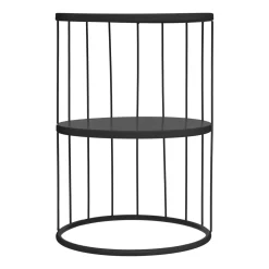 Mesa Auxiliar Kobu Negra 36x52Cm