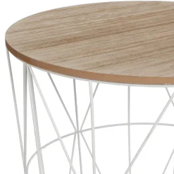 Mesa Auxiliar Kumi De Mdf Metal 40x41Cm