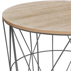 Mesa Auxiliar Kumi Mdf/Metal 40x41Cm