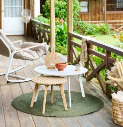 Mesa auxiliar OLVINIA madera acacia 46cm