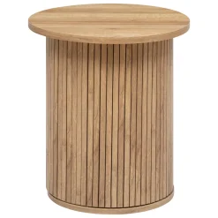 Mesa Auxiliar Redonda Colva Beige 50cm