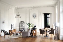 Mesa Cocina Redonda Metal/Mdf 102x74Cm