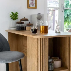 Mesa De Bar Colva Beige MDF