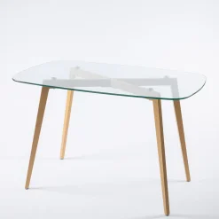 Mesa De Cocina Gally Con Tapa De Vidrio