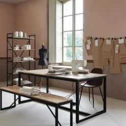 Mesa De Comedor Edena Metal 180x90x75Cm