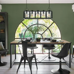 Mesa De Comedor Edena Metal 180x90x75Cm