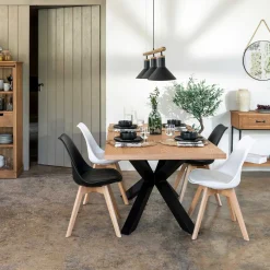 Mesa De Comedor Exten. 180-220x90Cmx76Cm