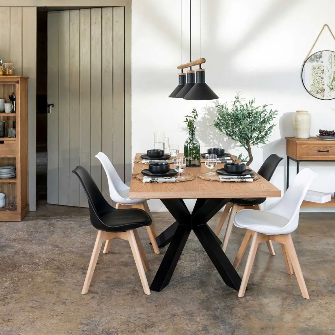 Mesa De Comedor Exten. 180-220x90Cmx76Cm