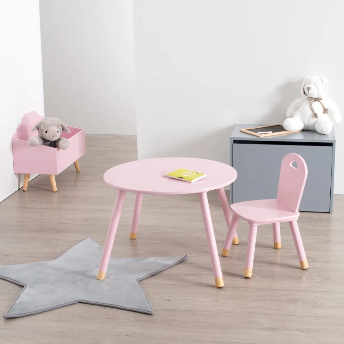 Mesa Douceur Rosa 60Cm