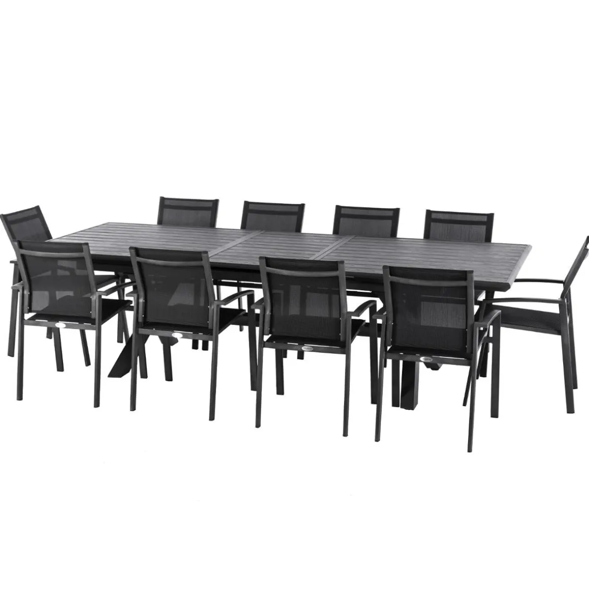 Mesa extensible AXIOME gris ardósia 220-279cm