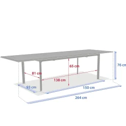 Mesa extensible DILORS lin y oliva