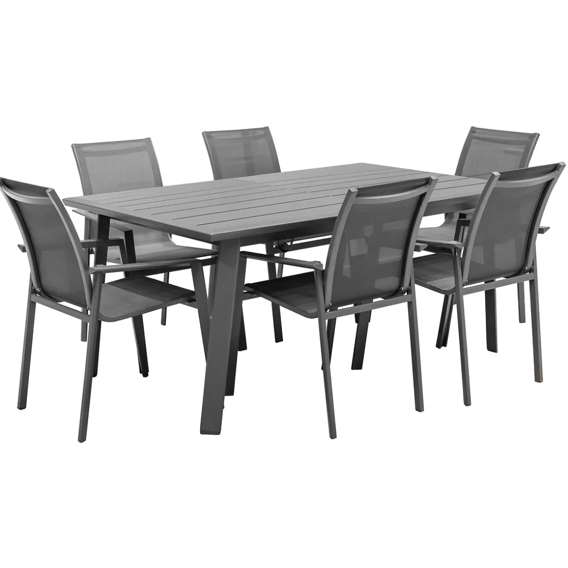 Mesa extensible PAVANE gris graphite 170-264cm