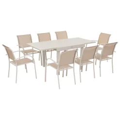 Mesa extensible PIAZZA argile 90-180cm