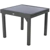 Mesa extensible PIAZZA gris graphite 90-180cm