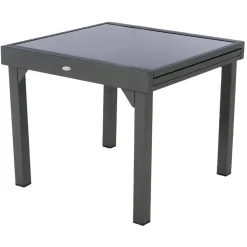Mesa extensible PIAZZA gris graphite 90-180cm