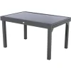 Mesa extensible PIAZZA gris graphite 135-270cm