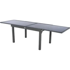 Mesa extensible PIAZZA gris graphite 135-270cm