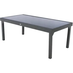 Mesa extensible PIAZZA gris graphite 200-320cm