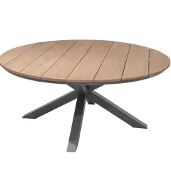 Mesa ORIENGO redonda graphite de madera acacia