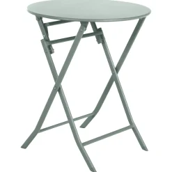 Mesa plegable GREENSBORO redonda verde oliva