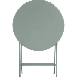 Mesa plegable GREENSBORO redonda verde oliva