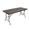 Mesa plegable gris