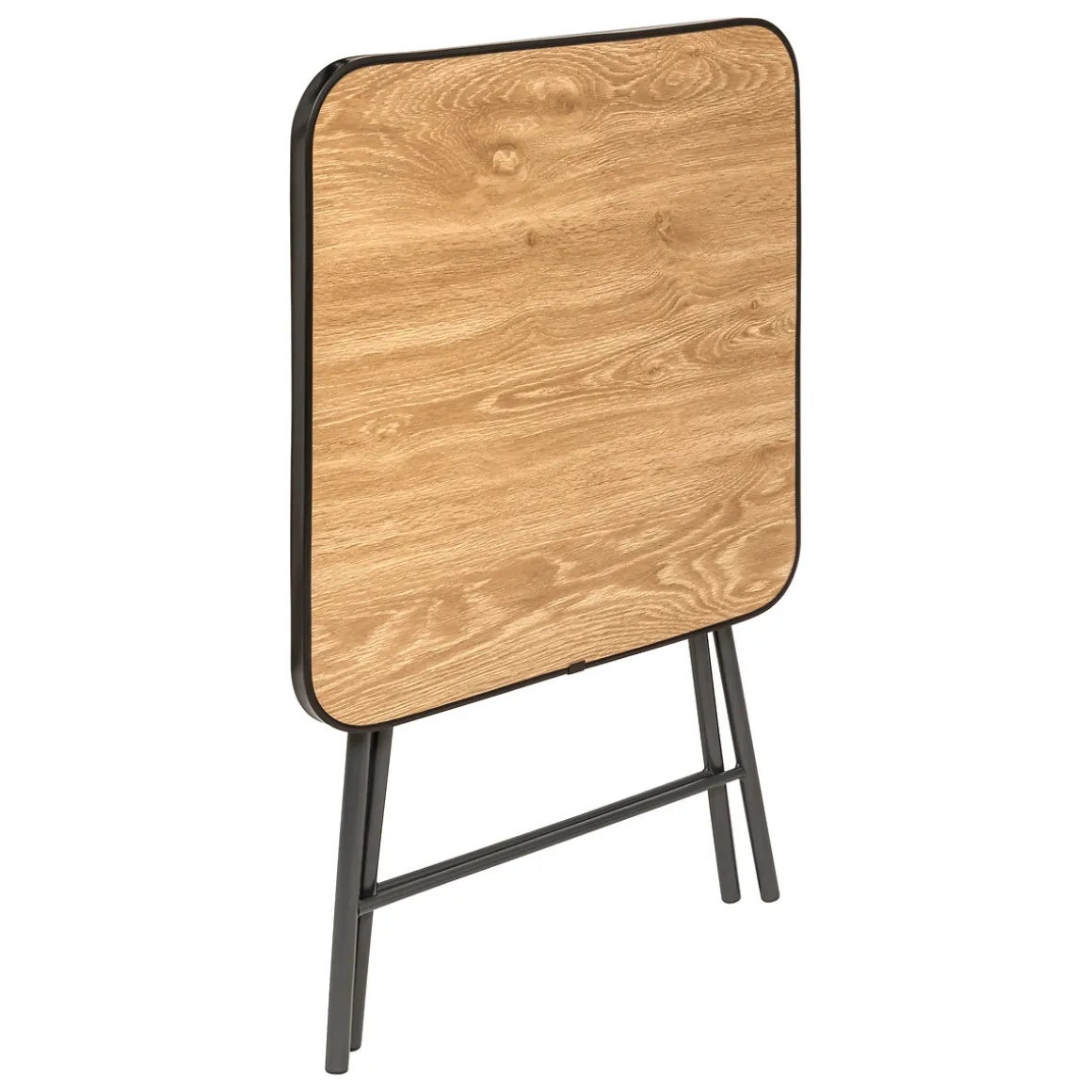 Mesa plegable negra de metal