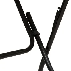 Mesa plegable negra de metal