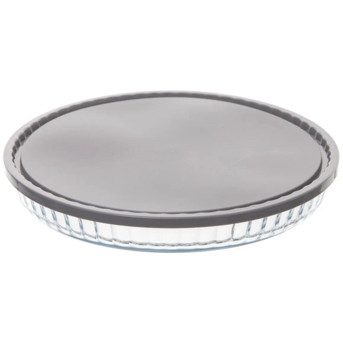 Molde para tartas de vidrio con tapa 27cm