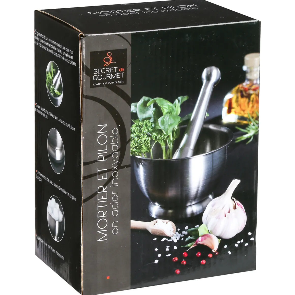 Mortero De Acero Inoxidable