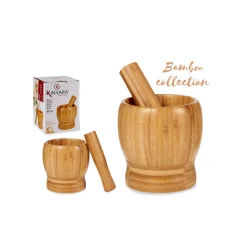 Mortero De Bambú C/Mazo 11x12Cm