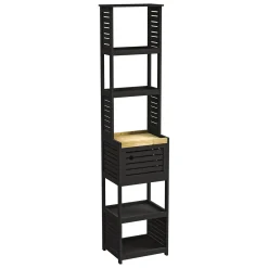 Mueble alto con 1 puerta CANCUN negro