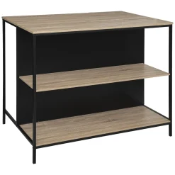 Mueble auxiliar marrón y negro ALIAJ