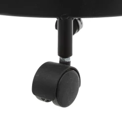 Mueble auxiliar redondo MAYAJ negro de acero 33x76