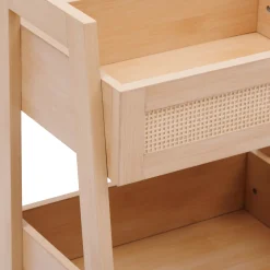 Mueble auxiliar wc con 3 estantes beige