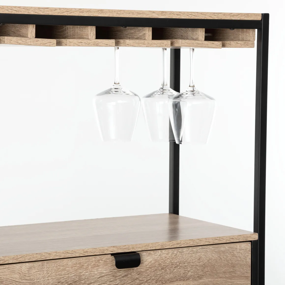 Mueble bar ALIAJ de mdf con botellero