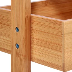 Mueble De Bambú 4 Estantes 28x15x88Cm