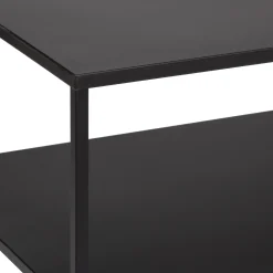 Mueble De Tv De Metálico Negro 120x50x50Cm