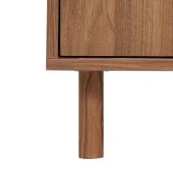 Mueble de TV SLIDY marrón de mdf con 2 puertas