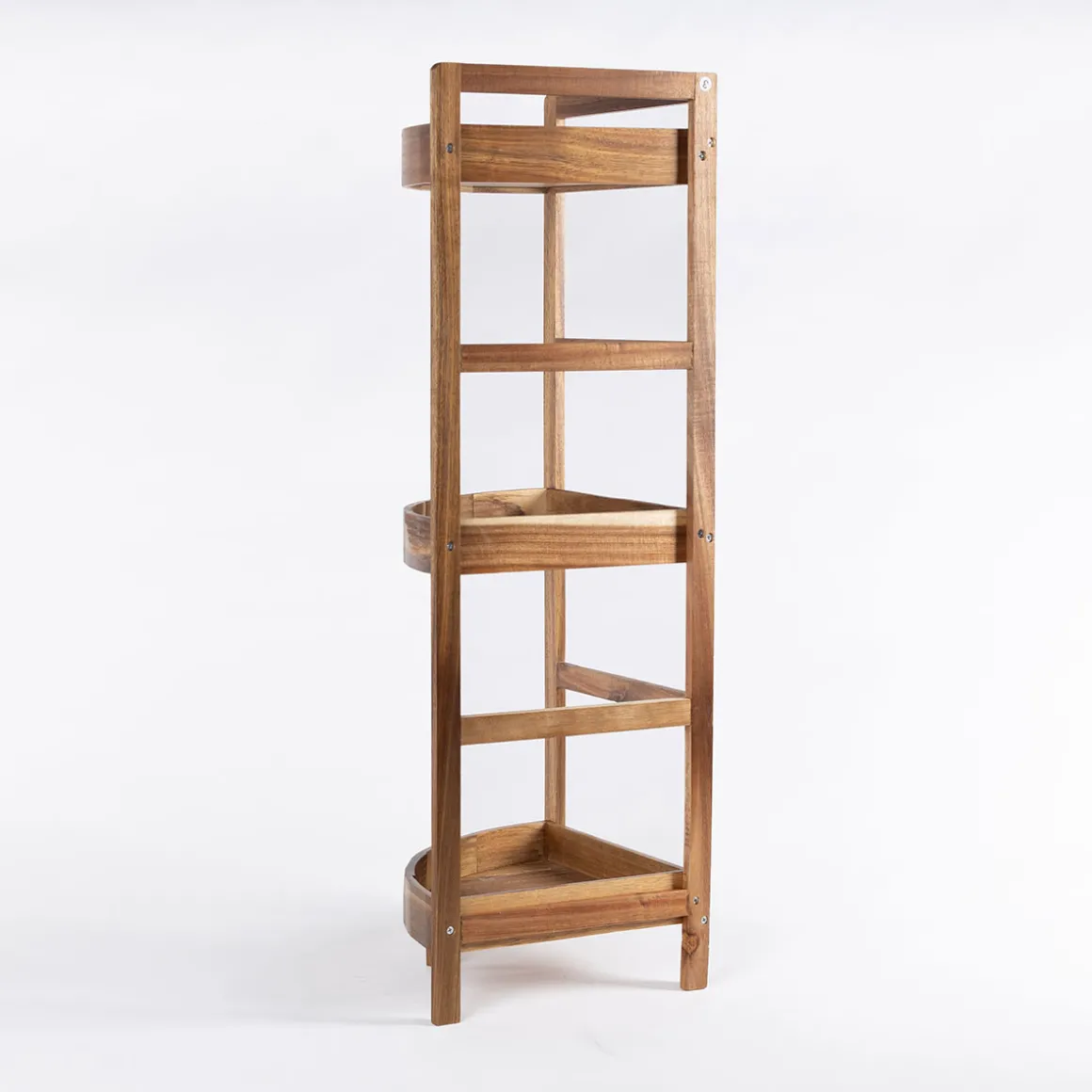 Mueble esquinero de baño con 3 estantes