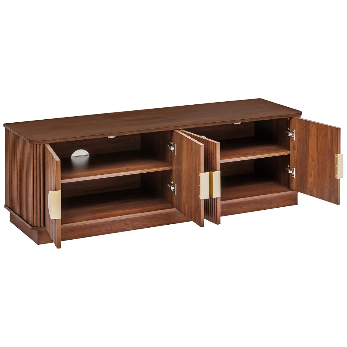 Mueble TV WANY marrón oscuro