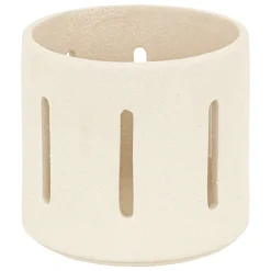 Nuna Portavelas De Cerámica Blanco