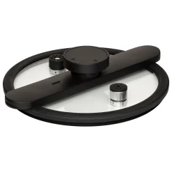 Olla a presión negra de aluminio 6L