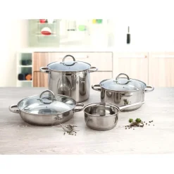 Olla De Acero Inoxidable C/Tapa 26Cm