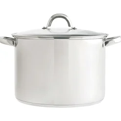 Olla De Acero Inoxidable C/Tapa 22Cm