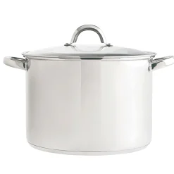 Olla De Acero Inoxidable C/Tapa 30Cm