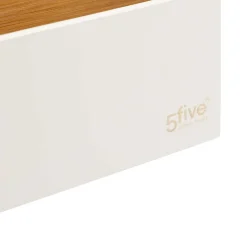 Organizador Baño Natureo Blanco De Bambú